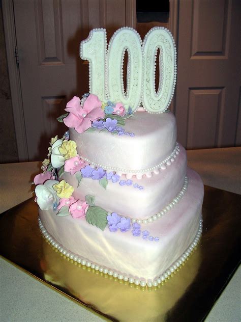 100th Birthday Cake | My Fondant Cake Designs | Pinterest | Birthday cakes, Birthdays and Cake