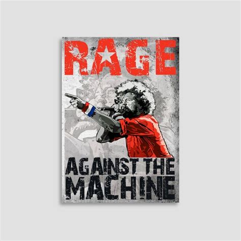 Rage Against the Machine Poster Rage Poster Rage Canvas - Etsy