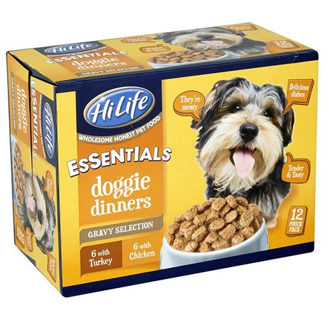 HiLife Essentials Dog Food Gravy Selection Value Pack, '48 x 100g Pouches' Doggie Diner, Cat ...