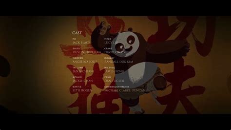 Kung Fu Panda End Credits Part 2 - YouTube