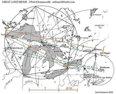 Great lakes Ley Line Map | Pearltrees