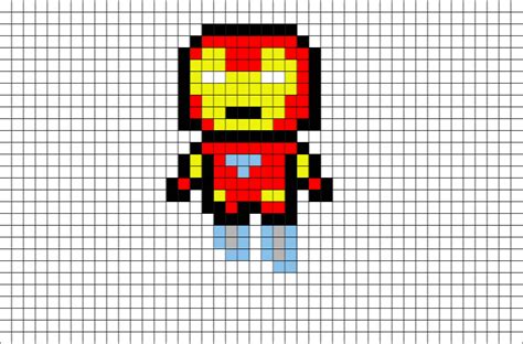 Ironman Flying Pixel Art – BRIK