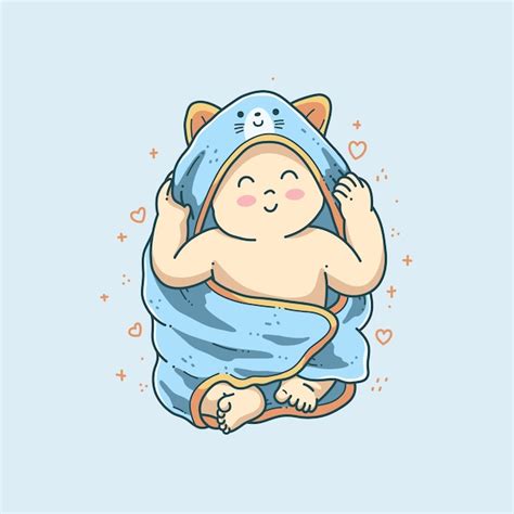 Premium Vector | Cute baby vector illustration design