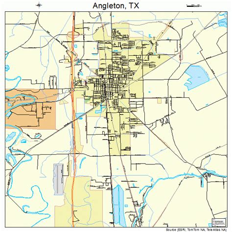 Angleton Texas Street Map 4803264