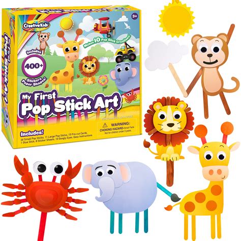 Buy Creative Kids Preschool Crafts for Kids Create 12 Pop Stick Art ...