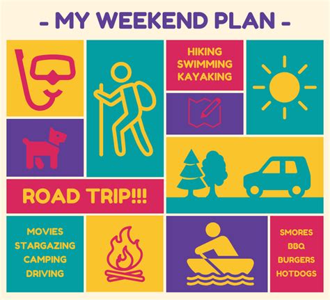 Weekend Plan Infographic Template - Venngage