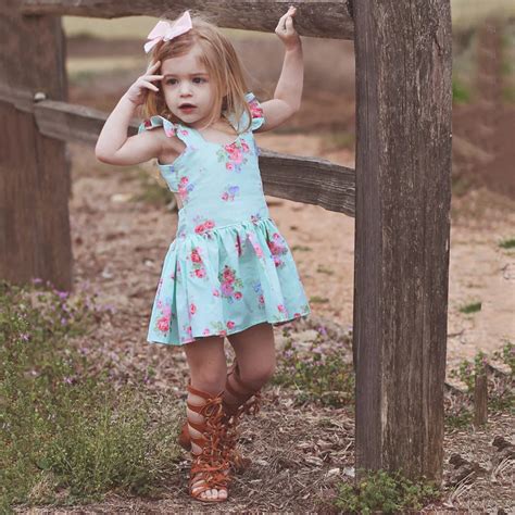 Infant Baby Summer Dress Kids Girl Toddler Floral Sleeveless Princess ...