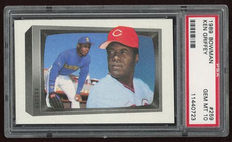 Ken Griffey Sr. / Jr. 1989 Bowman #259 (PSA 10) | Pristine Auction