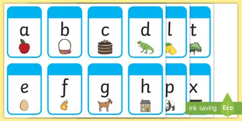 Lower Case Alphabet Flash Cards