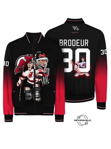 Martin Brodeur Reversible Bomber Jacket | Official NHL Merchandise | FE ...