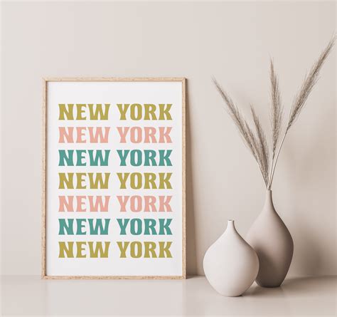 New York City Printable NY City Print City Wall Art Modern - Etsy