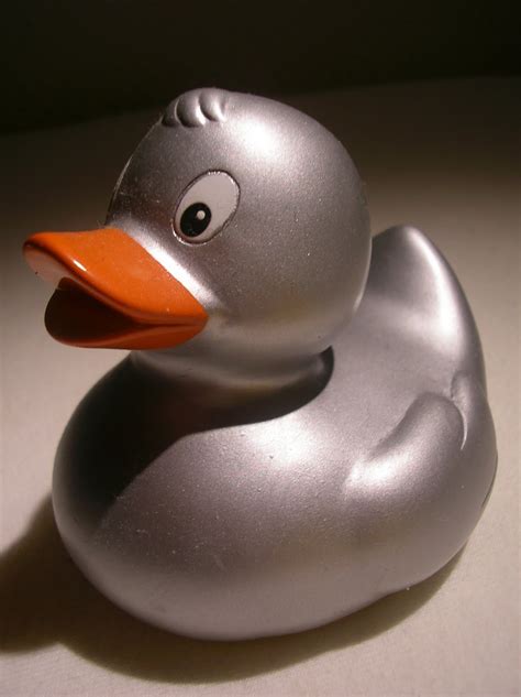 Tine's Rubber Duck Collection: silver duckie