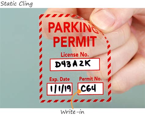 In-Stock Parking Decals – Order Prenumbered