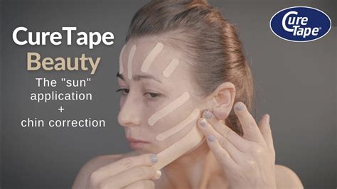 How to Tape to Prevent Facial Wrinkles Using Curetape® Beauty Kinesiology Tape - YouTube