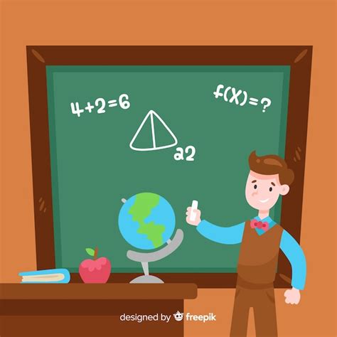 Free Vector | Cartoon math blackboard background