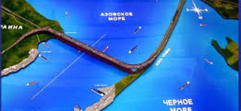 The Crimean Kerch Strait Bridge construction from Taman to Kerch new ...