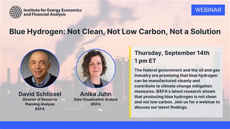 Webinar: Blue Hydrogen: Not clean, not low carbon, not a solution | IEEFA