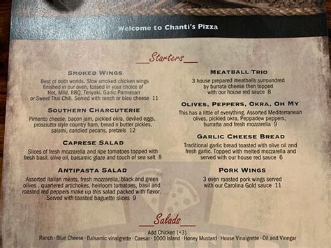 CHANTI’S PIZZA, Conway - Restaurant Reviews, Photos & Phone Number ...