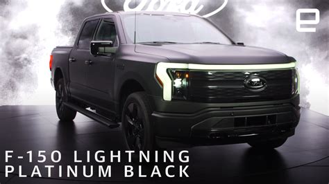 Ford F-150 Lightning Platinum Black first look