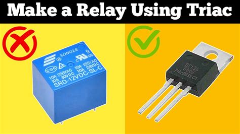 Make a simple Relay using Triac | How to use a Triac instead of Relay | Simple Triac Circuit ...