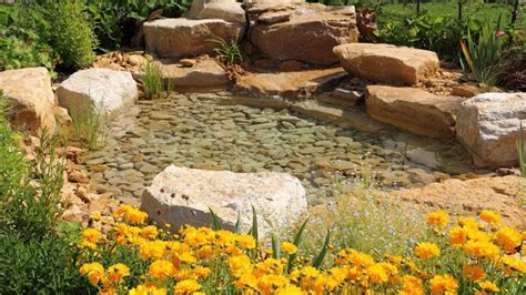 Rock water features for natural serenity