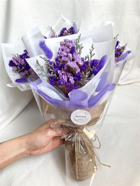 Forget Me Not Flower Bouquet | Mixed Purple Colours