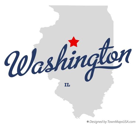 Map of Washington, Tazewell County, IL, Illinois