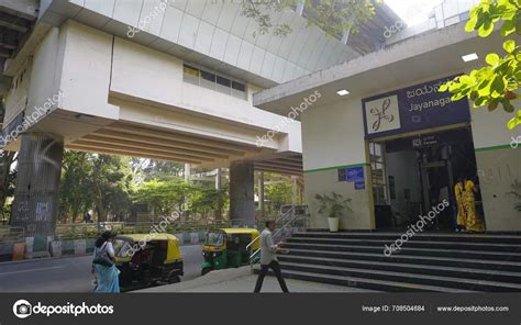 Bangalore India January 2024 Exterior View Jayanagar Metro Station Bangalore — Stock Editorial ...