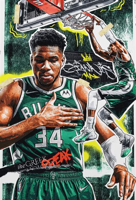 Wall Art Print | Giannis basketball player | Europosters