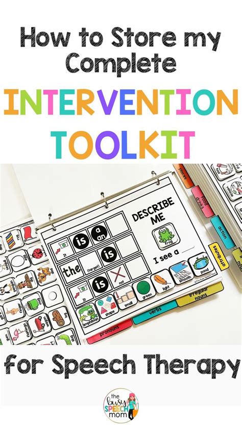 Speech Therapy Organization | How to Store a Speech Therapy Intervention Toolk… | Toddler speech ...