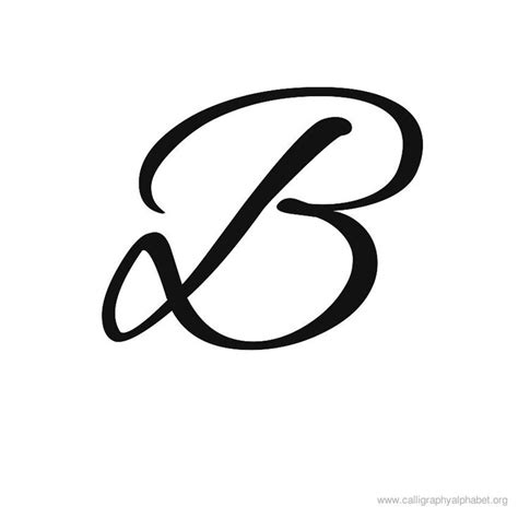 Calligraphy Alphabets B | Letter b tattoo, Lettering alphabet, Cursive alphabet