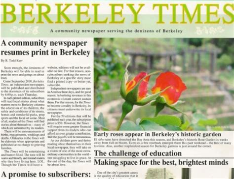 New Berkeley newspaper set to launch in September