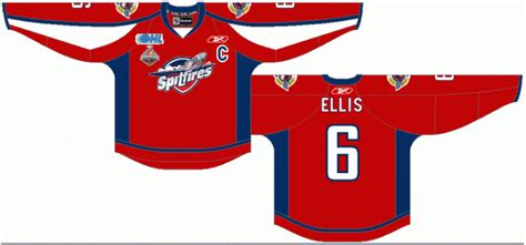 Windsor Spitfires Road Uniform - Ontario Hockey League (OHL) - Chris Creamer's Sports Logos Page ...