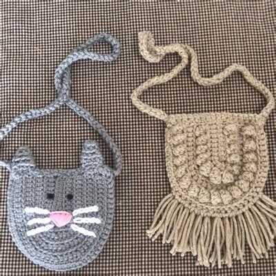 Crochet Cat Bag Pattern, Cat Purse Crochet Pattern, Toddler Cat Purse ...