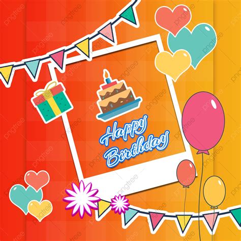 Happy Birthday Card Template Template Download on Pngtree