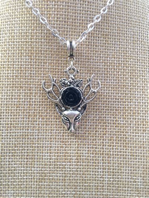 Pagan necklace Pagan jewelry Silver stag Celtic jewelry Stag | Etsy