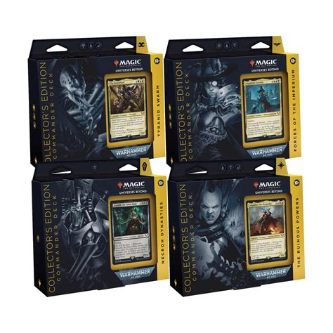 Warhammer 40,000 Collector's Edition Commander Deck - Set of Four