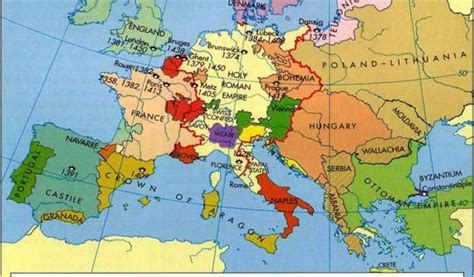 Late Medieval Europe Map Europe In the Middle Ages Maps Map Historical Maps Old | secretmuseum