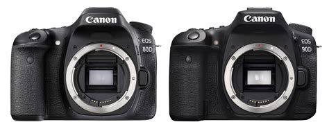 Canon 80D vs 90D