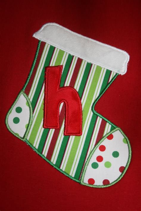 Trucks and Tutus Boutique: Christmas Stocking Applique