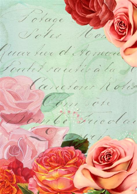 Background Scrapbook Romantic Rose Free Stock Photo - Public Domain Pictures