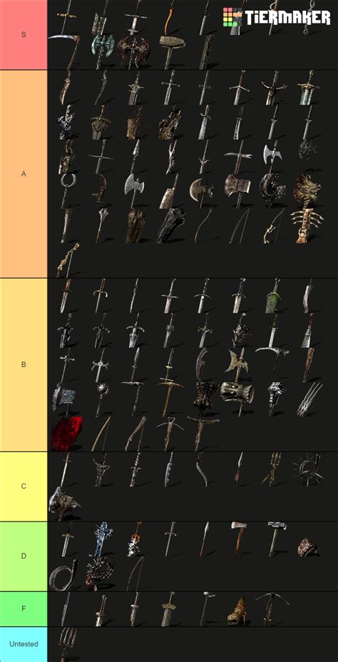 Dark Souls 1 Weapons Tier List (Community Rankings) - TierMaker