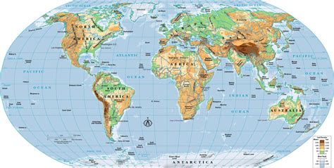Physical World Map | My Blog