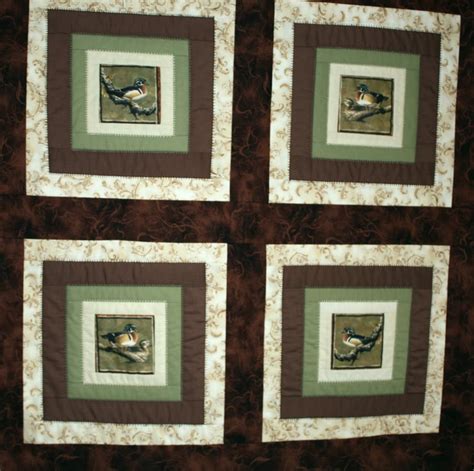 Quilt - Flights of Fancy - Mallard Duck Quilt - Folksy