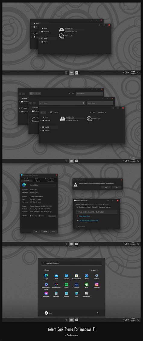 Yosem Dark Theme For Windows 11 - Cleodesktop