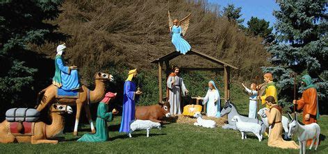 Life Size Fiberglass Nativity Figures | All American Christmas Co | Christmas nativity set ...