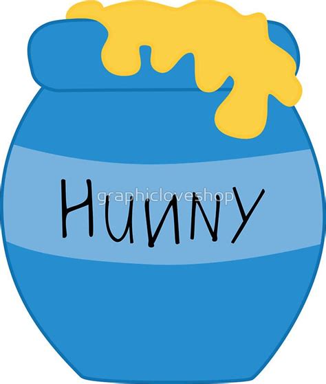 Hunny Pot © GraphicLoveShop Sticker by graphicloveshop | Vinyl sticker ...