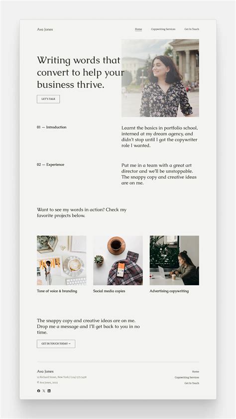 The Best Copywriting Portfolio Templates (Free & Responsive)