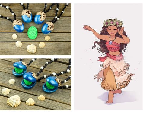 MOANA NECKLACE Heart of the Fiti Necklace Moana Heart of Te Fiti Reproduction Oceania Fan Art ...