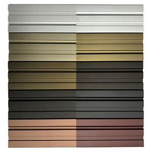 Anodized Aluminum Finish Color Chart | GSA